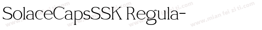 SolaceCapsSSK Regula字体转换
